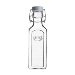 Glasflasche mit Bügelverschluss 300 ml eckig