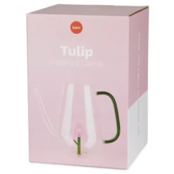 Glas Gießkanne 1 l mit integrierter Tulpe Glas-Blume