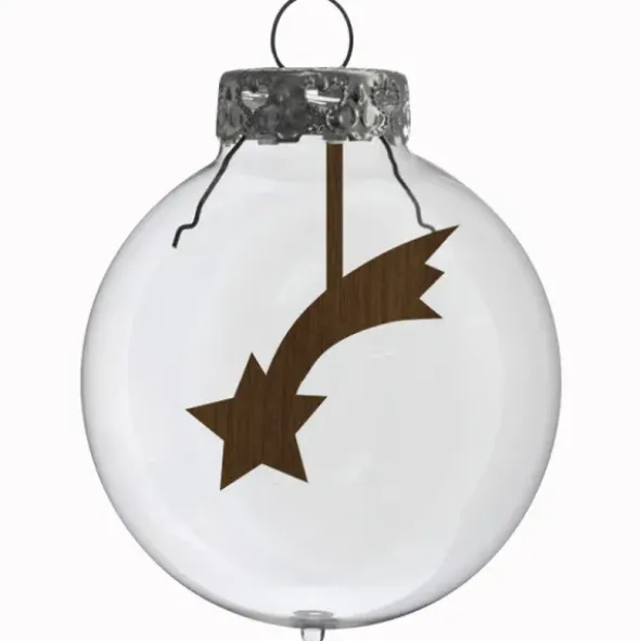 Glaskugel / Weihnachtskugel Sternschnuppe