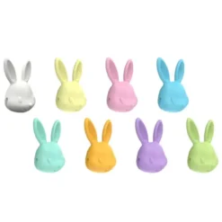 Glasmarker Hasen 8er Set - bunte Markierer für Gläser Hasenkopf