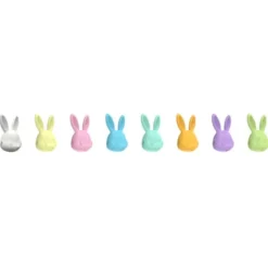 Glasmarker Hasen 8er Set - bunte Markierer für Gläser Hasenkopf