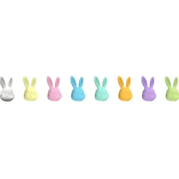 Glasmarker Hasen 8er Set - bunte Markierer für Gläser Hasenkopf