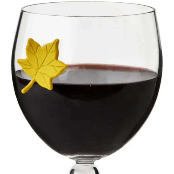 Glasmarker Leaf my Glass, 6er-Set