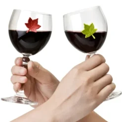 Glasmarker Leaf my Glass, 6er-Set