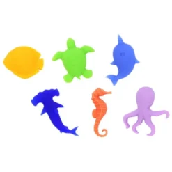 Glasmarker SEA ANIMALS 6 Stück - bunt