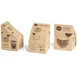Glasuntersetzer 6er-Set SPARROW COASTER, grün