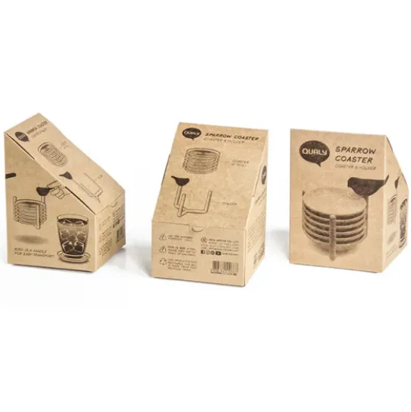 Glasuntersetzer 6er-Set SPARROW COASTER, grün