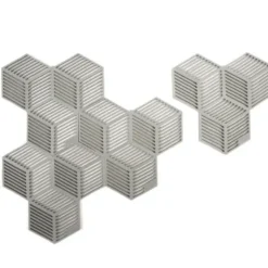 Glasuntersetzer / Topfuntersetzer Sico 4 Stück, grau