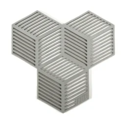 Glasuntersetzer / Topfuntersetzer Sico 4 Stück, grau
