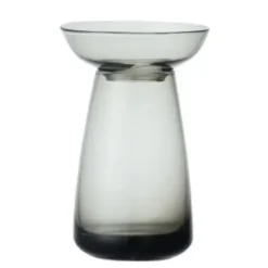 Glasvase für Ableger & Pflanzen – Aqua Culture Vase 13 cm grau