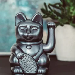 Glückskatze / Winkekatze Galaxy Metallic