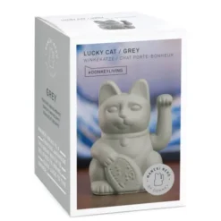 Glückskatze / Winkekatze grau