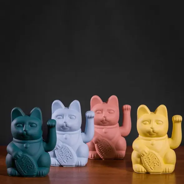 Glückskatze / Winkekatze grau
