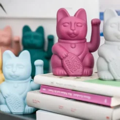 Glückskatze / Winkekatze mint