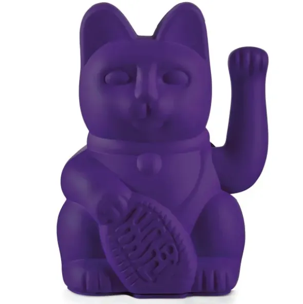 Glückskatze / Winkekatze violett