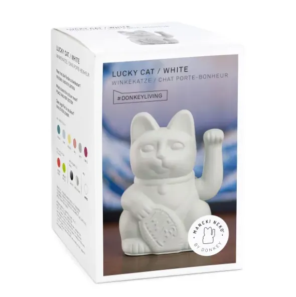 Glückskatze / Winkekatze weiß