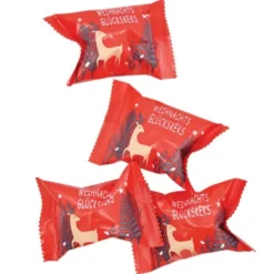 Glückskeks DEER - Weihnachtsglück in Keksen, rot