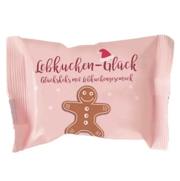 Glückskeks Weihnachten Lebkuchen-Glück