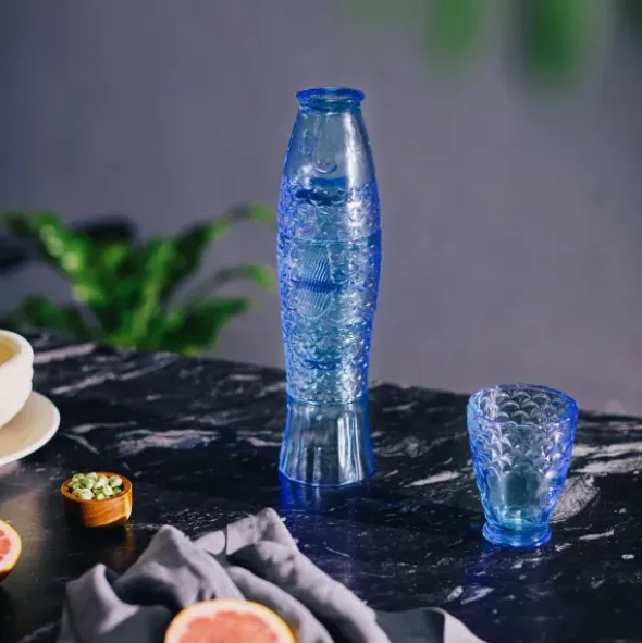 Gläserset Koifisch 4er-Set, blau
