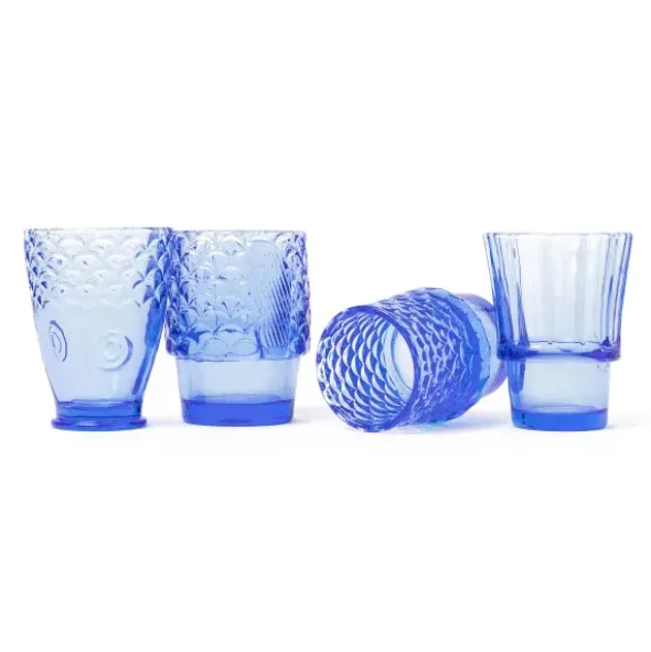Gläserset Koifisch 4er-Set, blau
