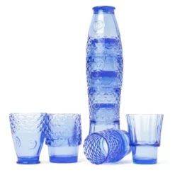Gläserset Koifisch 4er-Set, blau