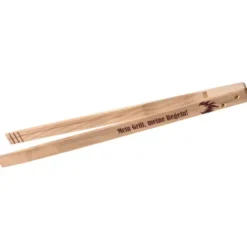 Grillzange Holz FLAMME 50 cm mit persönlicher Gravur