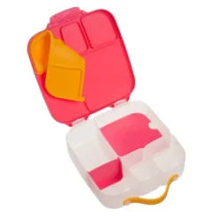 Große Kinderlunchbox mit 4 Fächern 2000 ml - rosa