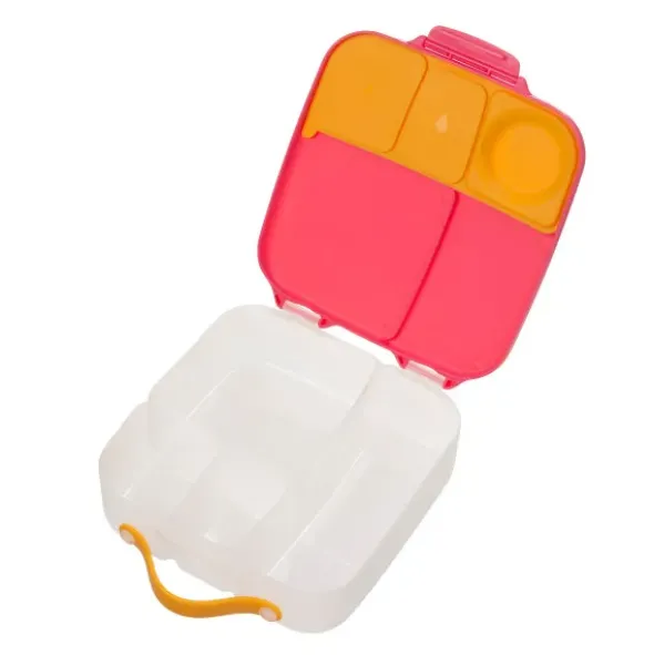 Große Kinderlunchbox mit 4 Fächern 2000 ml - rosa