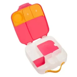 Große Kinderlunchbox mit 4 Fächern 2000 ml - rosa