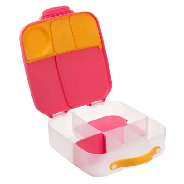 Große Kinderlunchbox mit 4 Fächern 2000 ml - rosa