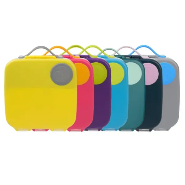 Große Kinderlunchbox mit 4 Fächern 2000 ml - grau
