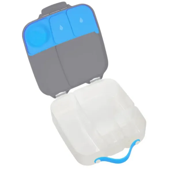 Große Kinderlunchbox mit 4 Fächern 2000 ml - grau