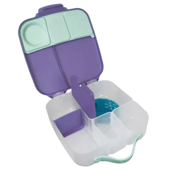 Große Kinderlunchbox mit 4 Fächern 2000 ml - lila