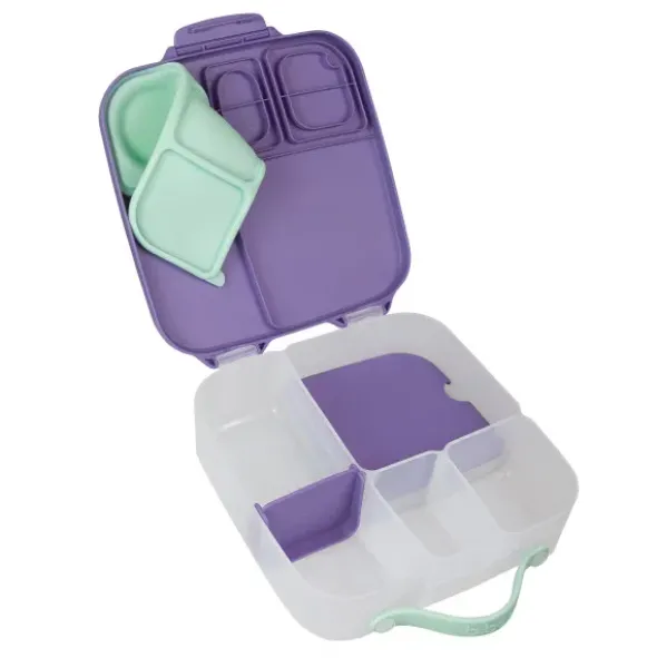 Große Kinderlunchbox mit 4 Fächern 2000 ml - lila