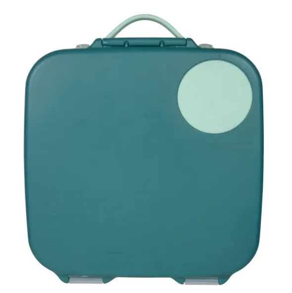 Große Kinderlunchbox mit 4 Fächern 2000 ml - dunkelgrün