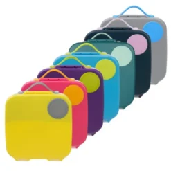 Große Kinderlunchbox mit 4 Fächern 2000 ml - dunkelgrün