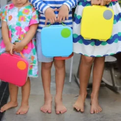 Große Kinderlunchbox mit 4 Fächern 2000 ml - dunkelgrün