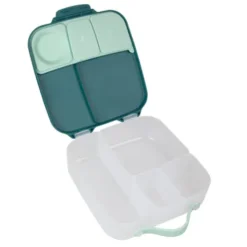 Große Kinderlunchbox mit 4 Fächern 2000 ml - dunkelgrün