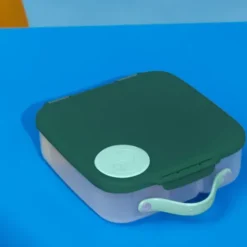 Große Kinderlunchbox mit 4 Fächern 2000 ml - dunkelgrün