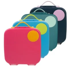 Große Kinderlunchbox mit 4 Fächern 2000 ml - dunkelgrün
