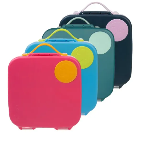 Große Kinderlunchbox mit 4 Fächern 2000 ml - blau