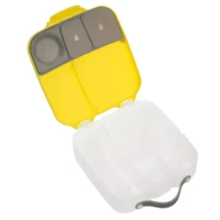 Große Kinderlunchbox mit 4 Fächern 2000 ml - gelb