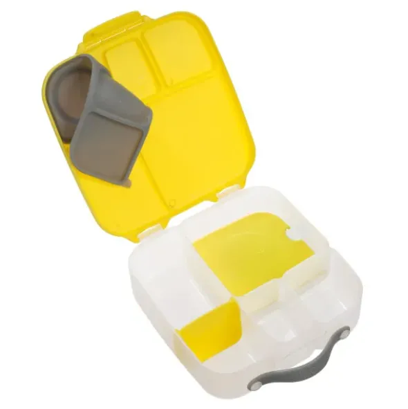 Große Kinderlunchbox mit 4 Fächern 2000 ml - gelb