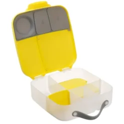 Große Kinderlunchbox mit 4 Fächern 2000 ml - gelb