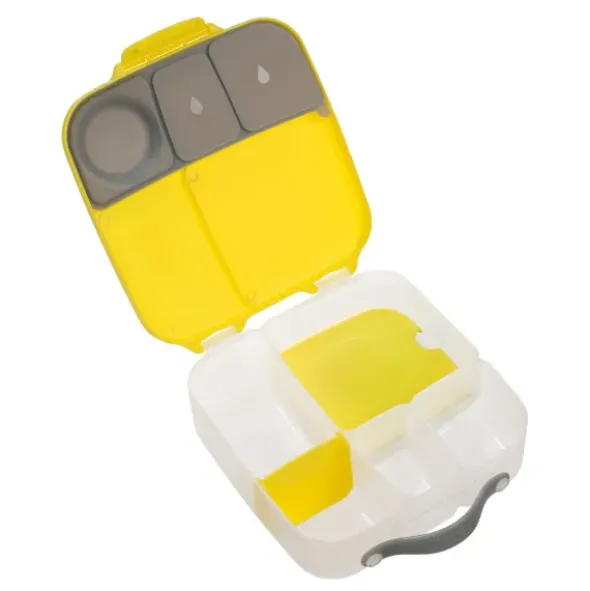 Große Kinderlunchbox mit 4 Fächern 2000 ml - gelb
