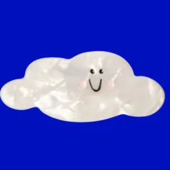 Haarclip Wolke – Schiebe Haarklammer weiß