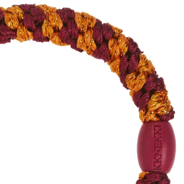 Haargummi KKNEKKI - bordeaux orange glitter gestreift
