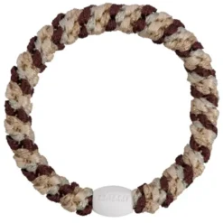 Haargummi KKNEKKI - braun beige glitter, gestreift