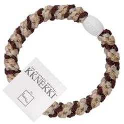 Haargummi KKNEKKI - braun beige glitter, gestreift