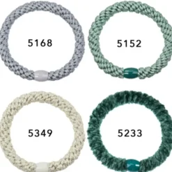 Haargummi KKNEKKI 4er-Set Bundle 35 - grün & grau